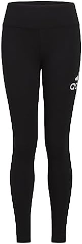 Adidas Girls Fitted Sportswear Logo Leggings