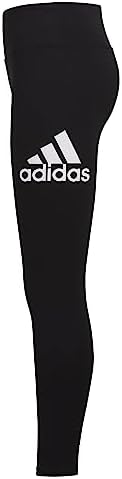 Adidas Girls Fitted Sportswear Logo Leggings