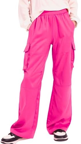 Lightweight Silky Jogger Pants for Girls Kids Toddler