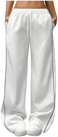 WDIRARA Girls Lightweight ContrastPanted Workout Pants