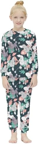Meiko Girls Red Christmas Pattern Base Layer Set