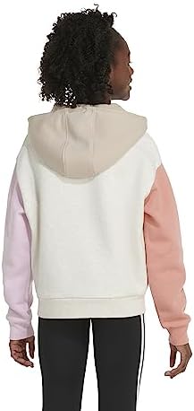 Adidas Girls Gradient Fleece Pullover Hoodie Layered for Warmness and Style