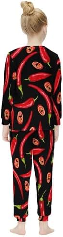 Girls Thermal Underwear Set Nutcracker Christmas Pattern Long Johns Lined Base Layer
