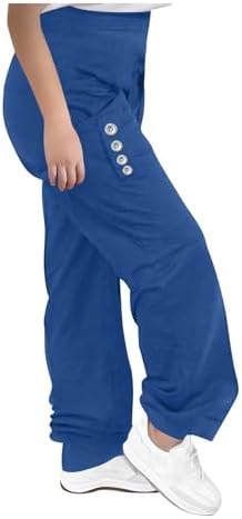 Teen Girls Summer Wide Leg Sweatpants with Pockets