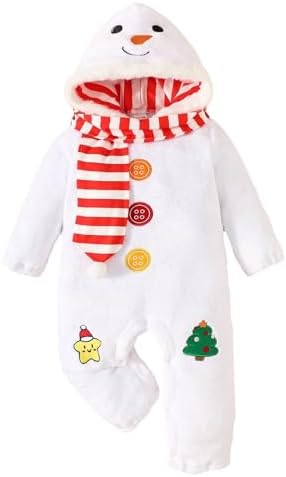 BabyBoy Continues Christmas Snowman Embroidered Leotard