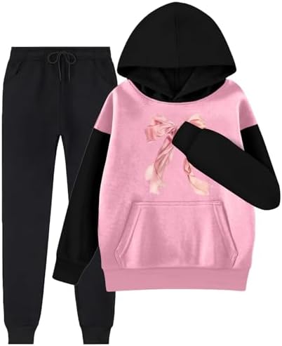 Boys and girls two-piece athletic tracksuit set for kids