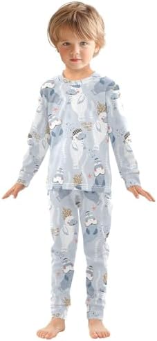 WIFIU Pajama Sets Ultra Soft Cozy 2-Piece Sleepwear for Kids
