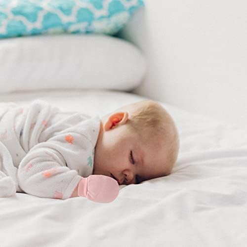 Newborn Baby Cotton Mittens Soft Breathable No Scratch Gloves for Infants