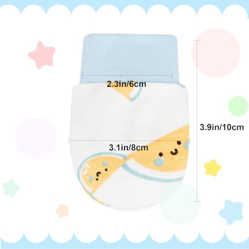 ONESING Organic Cotton Baby Gloves No Scratching 0-6 Months