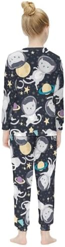 Girls Thermal Base Layer Set - Abstract Pizza Designs