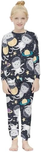 Girls Thermal Base Layer Set - Abstract Pizza Designs