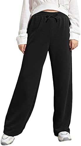 SOLY HUX Girls High Elastic Waist Tie Front Sweatpants with Pockets