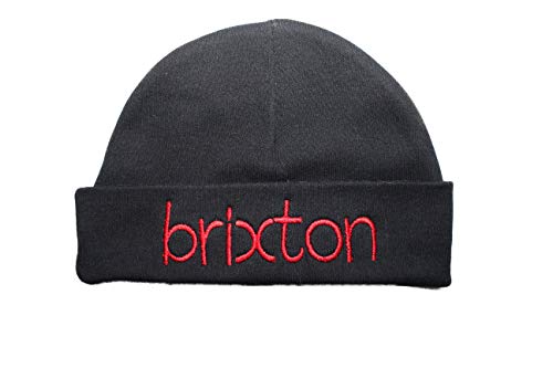 Personalized Baby Boy Beanie Hat with Red embroidery Coming Home