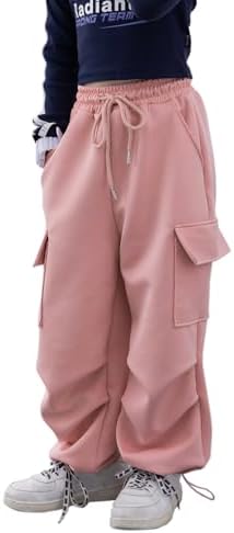 Stylish Wide Leg Cargo Pants for Girls 4-14