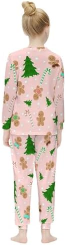 Christmas Gingerbread Thermal Underwear Set for Girls