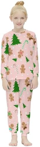 Christmas Gingerbread Thermal Underwear Set for Girls