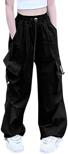 High Waist Cargo Leggings for Girls