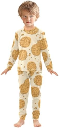 WIFIU Soft Cotton 2 Piece Pajama Set for Kids 18M-8Y