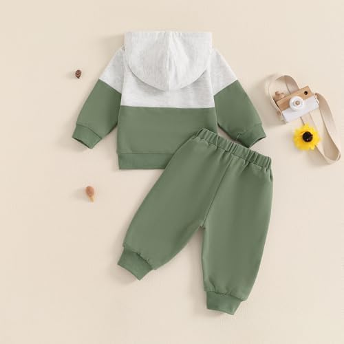 Infant Boys Cold-Hardy HOLLED Sweatshirt Pants Set