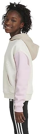 Adidas Girls Gradient Fleece Pullover Hoodie Layered for Warmness and Style