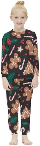 Girls Christmas Thermal Top and Bottom Set
