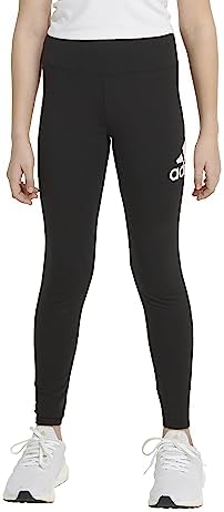 Adidas Girls Fitted Sportswear Logo Leggings