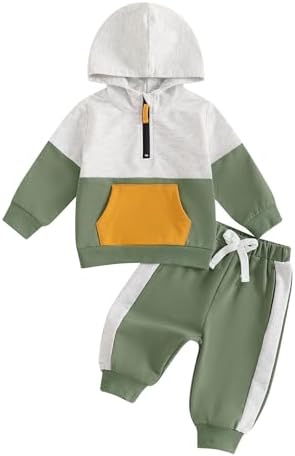 Infant Boys Cold-Hardy HOLLED Sweatshirt Pants Set