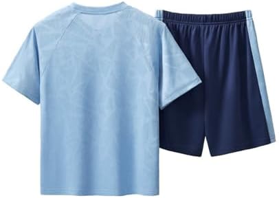 Boys Girls Summer Outfit athletic t-shirts and shorts 4-13 Years