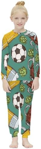 MEIKKO Girls Beer Pattern Thermal Bottoms