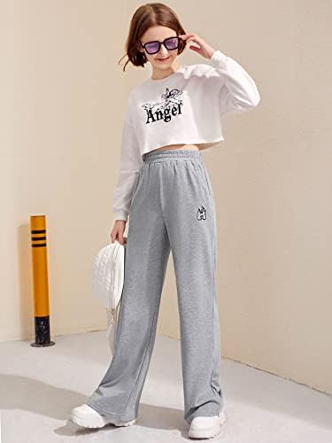 Verdusa Girls Elastic Waist Joggers