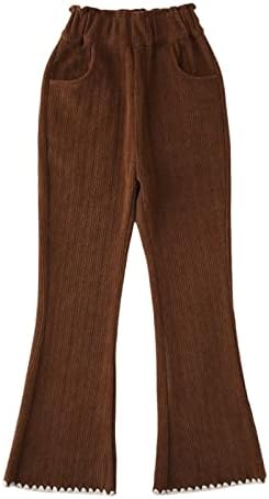 Slim High-Waisted Corduroy Flare Pants for Toddler Girls