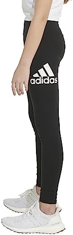 Adidas Girls Fitted Sportswear Logo Leggings