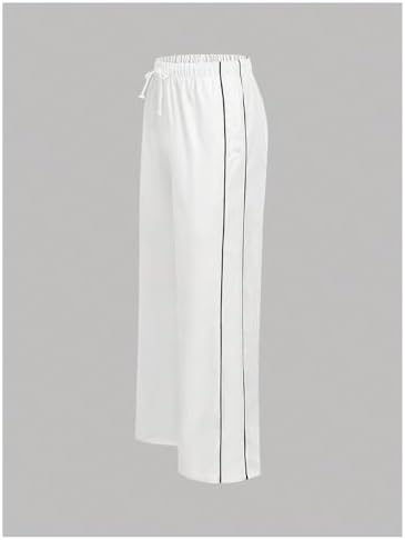 WDIRARA Girls Lightweight ContrastPanted Workout Pants