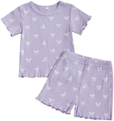 Summer Ruffle Top Shorts Set for toddlers