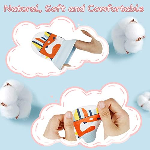 ONESING Organic Cotton Baby Gloves No Scratching 0-6 Months