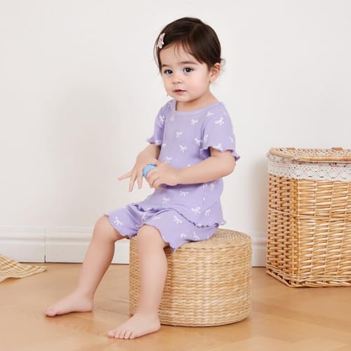 Summer Ruffle Top Shorts Set for toddlers