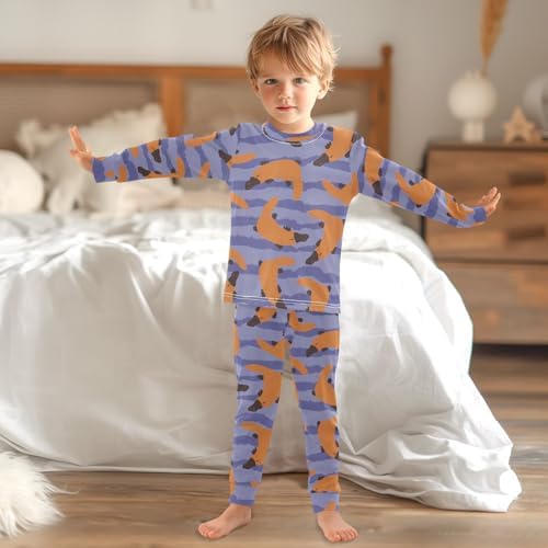 Comfortable Pajamas for Girls Soft Cotton Spandex Pjs Ages 18M-8Y