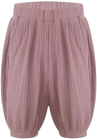 Kaerm Kids Boys Girls Casual Capri Pants Comfort Influencer