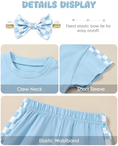 Sanmio Toddler Girl Summer Outfit Set Batwing T-ShirtShortsHeadband 3Pcs