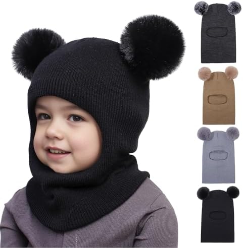 Ewaycom Polar Bear Winter Hat Set for Kids
