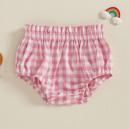 Newborn Plaid Cotton Bloomers Diaper Cover