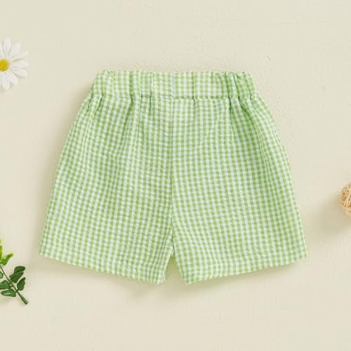 Biayxms Toddler Gingham Shorts