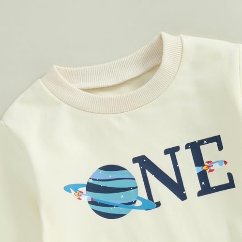 Pudcoco Space First Birthday Surprise Baby Set