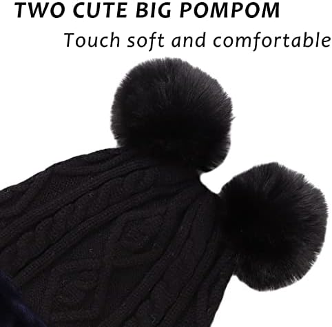 JANGANNSA Winter Baby Beanie with Pompom