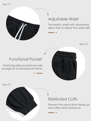 Haloumoning Girls High Waist Sweatpants