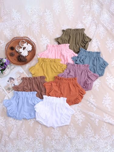 Adorable Baby Girls Ruffle Shorts