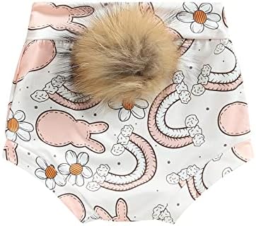 Easter Bunny Print Shorts for Babies Stretchy and Cute