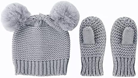 Winter Hats Set for Kids Knitted Hats Scarfs Set for Toddlers