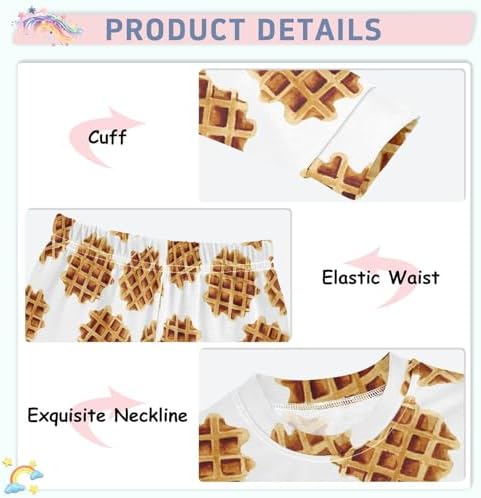 WIFIU Soft Cotton Pajama Set for Kids 18M-8Y