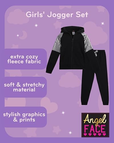 Soft Stretchy Girls Jogger Set